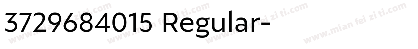 3729684015 Regular字体转换